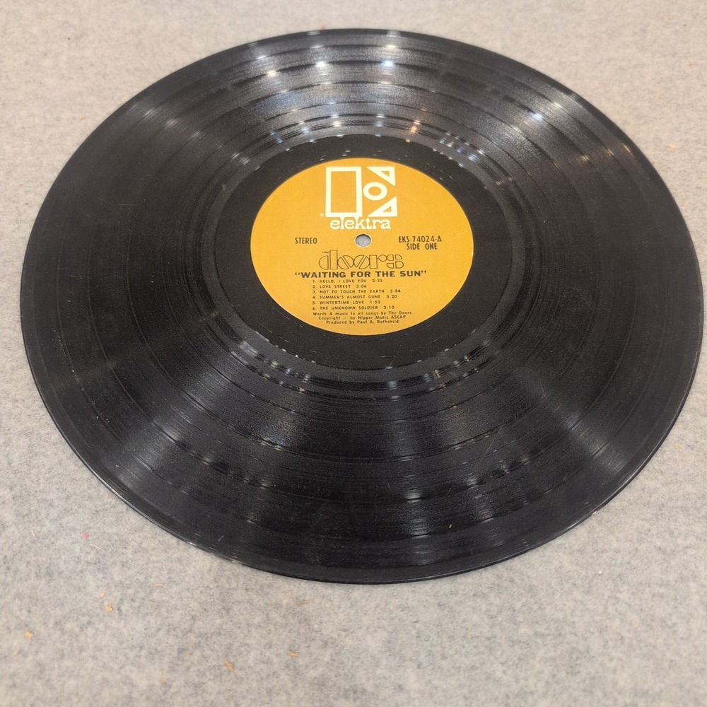 The Doors Waiting For The Sun Vinyl LP Record Elektra EKS-74024 Stereo No Sleeve - Picture 3 of 4